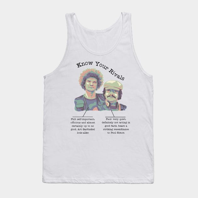 Know Your Rival Detectorists Tank Top by Slightly Unhinged